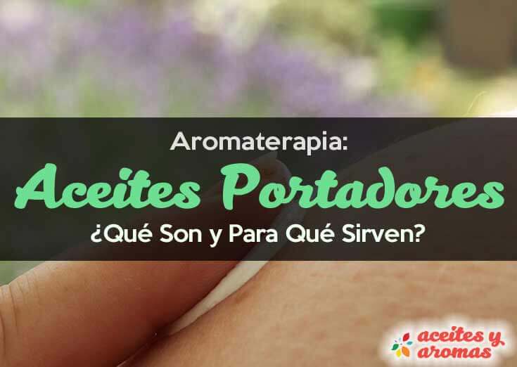 Aromaterapia aceite portador